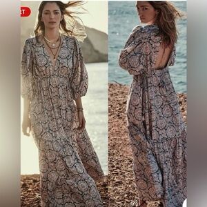 Bohemian Long Sleeve Maxi Dress